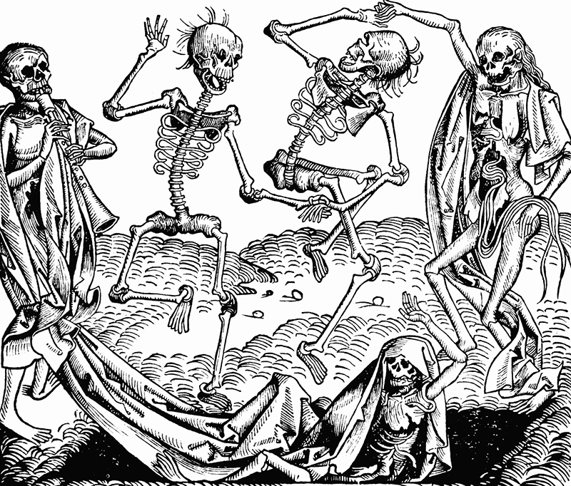 Nuremberg chronicles Dance of Death CCLXIIIIv